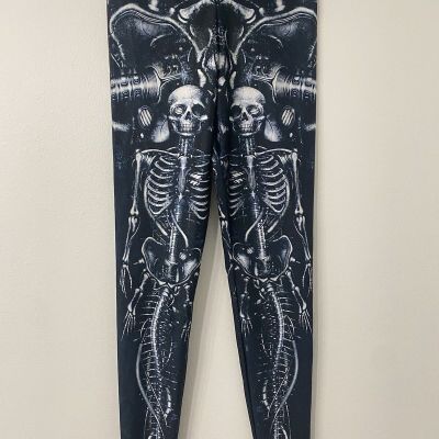 RARE DISCONTINUED BlackMilk Womens Size Medium Skeleton Leggings